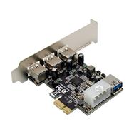 Carte PCIe InLine 4x USB 3.2 Gen.1 avec alimentation Molex