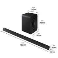 Samsung HW-S810GD, 3.1.2 channels, 330 W, DTS Virtual:X, Dolby Atmos, Dolby Digital 5.1, Dolby Digital Plus, Dolby TrueHD, Adaptive, Game Pro, Night, Standard, Wireless, 200 W