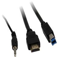 Inter-Tech IPC KVM Switch AC-22HUS HDMI 4K 60 Hz - Commutateur KVM