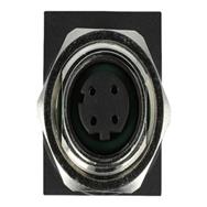 Adaptateur réseau Delock - 4 broches M12 (F) droit vers RJ-45 (F) coudé