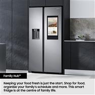 Samsung RS6HA8891B1, Freestanding, American door, Black, Touch, LCD, Tempered glass