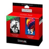 Lexmark #14 + #15 - Black - Cyan - Magenta - Yellow - Pigment-based ink - Dye-based ink - 1 pc(s) - Multi pack