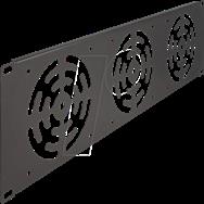 Couvercle de rack Delock - pour 3 ventilateurs, 120 x 120 mm
