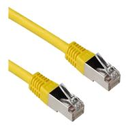 ACT Yellow 2 meter LSZH SFTP CAT6A patch cable with RJ45 connectors - 2 m - Cat6a - S/FTP (S-STP) - RJ-45 - RJ-45 - Yellow
