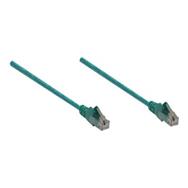 Câble réseau Intellinet - Cat6 - 5 m - Vert - CCA - U/UTP - PVC - RJ45 - Contacts plaqués or - Sans accroc - Gainé - Garantie à vie - Sachet plastique - 5 m - Cat6 - U/UTP (UTP) - RJ-45 - RJ-45