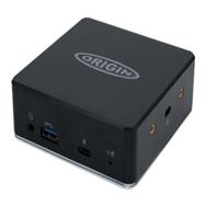 Origin Storage USB-C/A Docking Station with 85w PD including USB-C to Cable - EU Power - Docking - USB 3.2 Gen 1 (3.1 Gen 1) Type-A + Type-C - Black