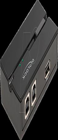 Commutateur USB 2.0 Delock pour 2 PC sur 1 appareil 11491