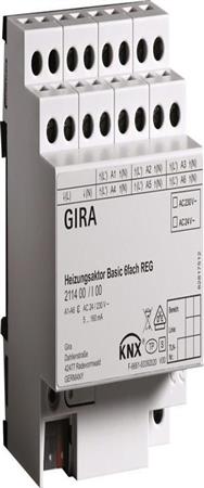 Actionneur de chauffage GIRA 6f basic KNX REG 211400