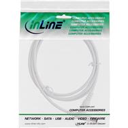 Rallonge CC InLine - CC mâle/femelle 5,5 x 2,1 mm - AWG 18 - blanc 2 m