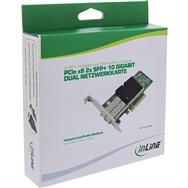 Carte réseau InLine Dual 10 Gigabit - 2x SFP+ - PCIe x8