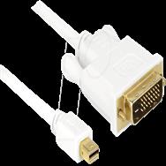 Câble DisplayPort Delock - Mini DisplayPort (M) vers DVI-D (M)