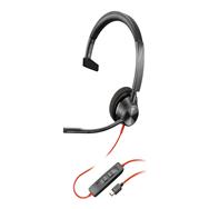 HP POLY Blackwire 3310: USB-C Headset, Wired, Black