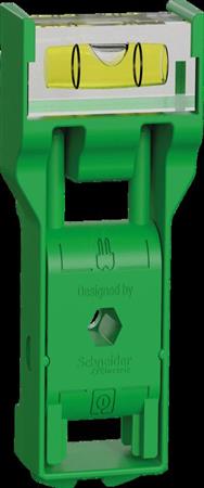 Mini-niveau à bulle Schneider Electric pour l'alignement des appareils encastrés/montés en surface