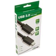 Câble USB 3.2 Gen.2x2 InLine - USB-C mâle/mâle - noir - 1,5 m