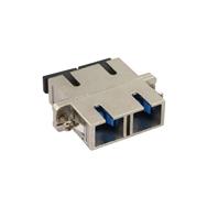 Adaptateur fibre optique métallique InLine Duplex SC/SC SM