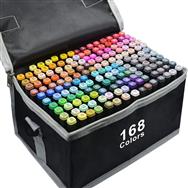 Kit de marqueurs à alcool 168 couleurs à double pointe Extralink
