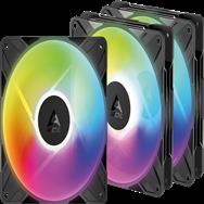 Arctic P14 Pro Reverse PWM Fan A-RGB - 3 Pack - Case Fan - 2,650 rpm