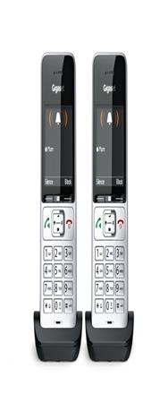 Combiné/Chargeur Gigaset COMFORT 500HX Duo Argent-Noir