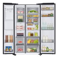Samsung RS6GCG885DB1, Freestanding, American door, Black, LED, Inside, Left/right