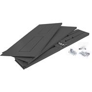 Rack pliable InLine 19" - 2U - Profondeur 24-40 cm - avec couvercle - noir