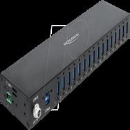 Delock Industrial USB 5Gbps Hub 16x USB-A with 8 kV ESD Protection