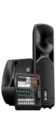 Système de sonorisation stéréo Yamaha, table de mixage amplifiée 2 x 200 W