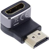 Adaptateur HDMI InLine - Prise/fiche HDMI A - 90° vers le bas - 8K UHD