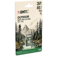 Carte mémoire EMTEC SDHC 32 Go UHS-I U3 V30 4K EXTÉRIEUR IPX6 IPX7 - Secure Digital (SD)