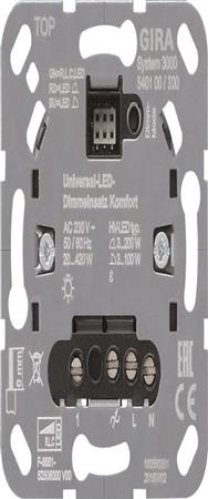 Variateur d'intensité GIRA 540100 S3000 Uni-LED. confort