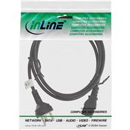 Câble d'alimentation InLine Danemark Type K mâle / IEC C13 mâle 3 broches - 3 m