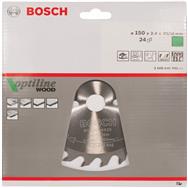 Bosch Optiline Wood Circular Saw Blades - Wood - 15 cm - 2 cm - 1.4 mm - ATB (Alternate Top Bevel) - 7/42