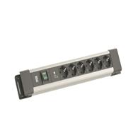 Bachmann CONNECTUS 6xCEE7/3 1xSPD-Plus 1xSchalter 2.0m CEE7/7 Grau