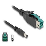 Câble USB Delock PoweredUSB - USB PlusPower (12 V) (M) vers prise CC 5,5 x 2,5 mm (M)