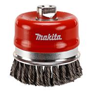 Brosse boisseau métallique Makita - pour acier, peinture, fonte d'acier, rouille Bords de soudure