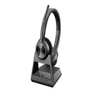 Poly Savi 7320 Office Stereo DECT 1880-1900 MHz Headset - Wireless - Calls/Music - 20 - 20000 Hz - 160 g - Headset - Black