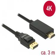 Câble adaptateur Delock - DisplayPort mâle vers HDMI mâle
