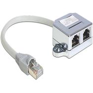 Doubleur de port RJ45 Delock - Répartiteur Ethernet 100Base-TX