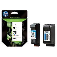 HP 15/78 High Yield Ink Multi-Pack: 500 Pages, 2 Pc