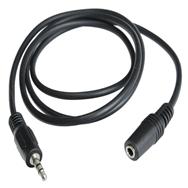 Câble audio en ligne 3,5 mm stéréo mâle/femelle 1 m