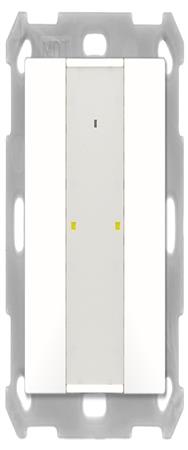 Bouton MDT Plus 55 2 voies blanc pur brillant