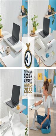 Esselte Leitz Schreibtischaufsatz Ergo Cosy grau mit Tastaturablage