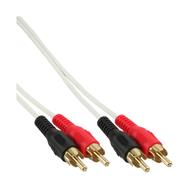 Câble audio en ligne 2x RCA mâle vers mâle 3 m