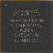 Intel EPM570F100C5N - CPLD, 440Macro 76E/S 8,7ns BGA100