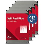 Disque dur WD Red Plus (lot de 4) WD60EFPX - 6 To 5400 tr/min 256 Mo 3,5 pouces SATA 6 Gbit/s - Serial ATA