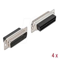 Connecteur de données Delock - DB-25 (M) (pack de 4)