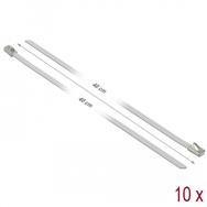 Serre-câbles Delock - 40 cm - blanc (lot de 10)