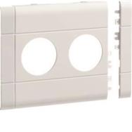 Hager GB120209016, cache double, 120 mm, blanche