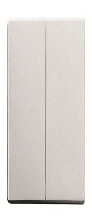 BUSCH JAEGER FoH-Bedienelement 6736 FoH-83 2fach aluminiumsilber