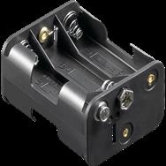 Support de pile Frei HALTER 6XUM3-QDK AA