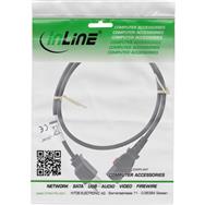 InLine Power cable - power plug USA to IEC plug C13 lockable - 2m
